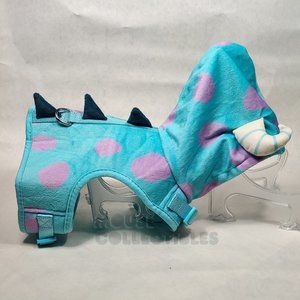 Disney Parks Pixar Monsters Inc Pet Dog Harness Sulley Costume Hood Horns Medium